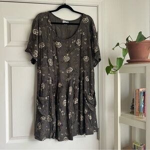 Clio vintage floral babydoll tie dress size 2x